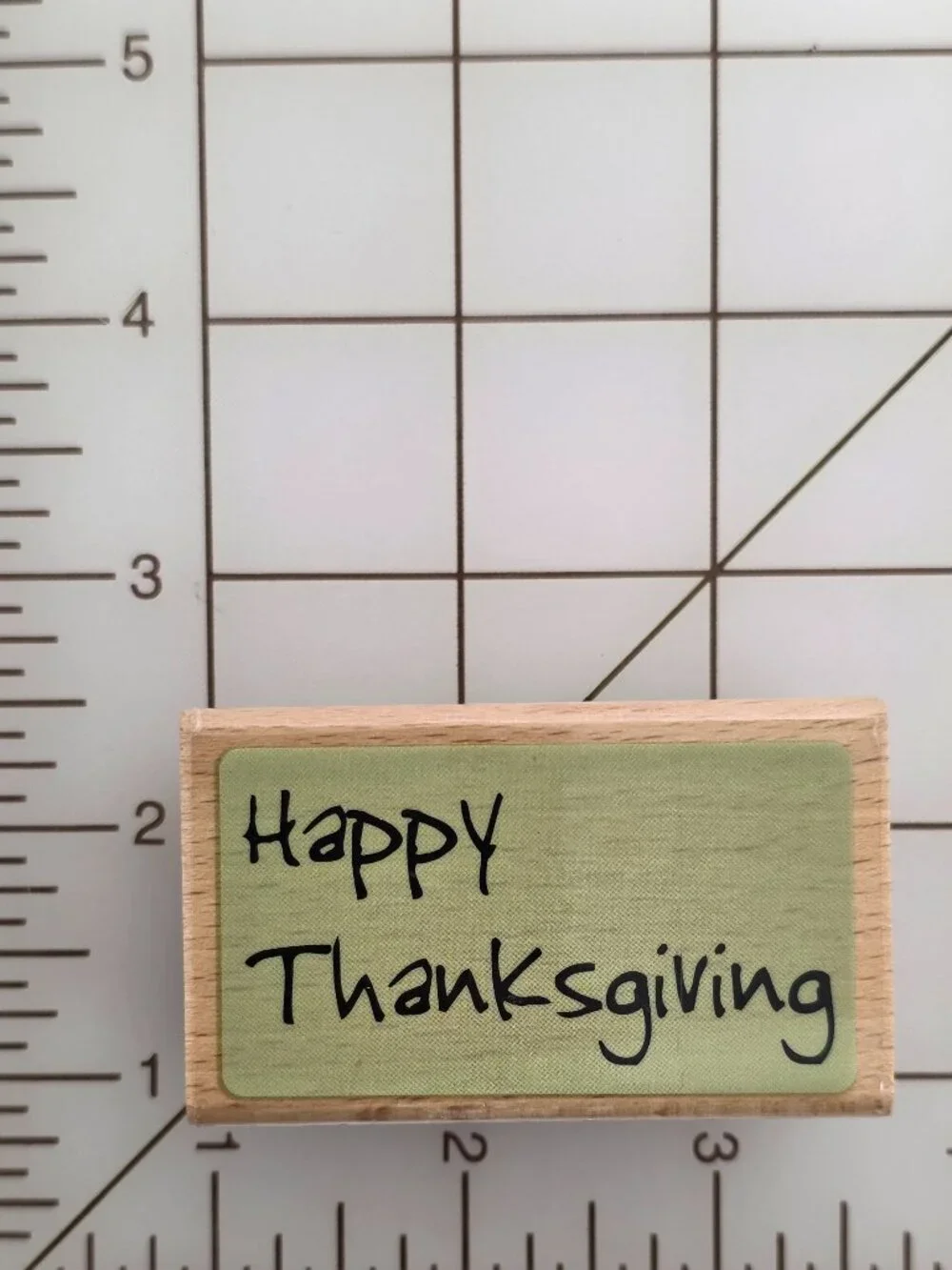 Happy Thanksgiving Set of 3 Wood Block Stamps Allison Wong Card Making Studio G